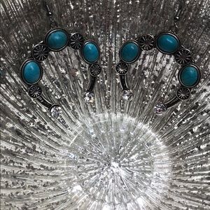 Matching necklace and earrings